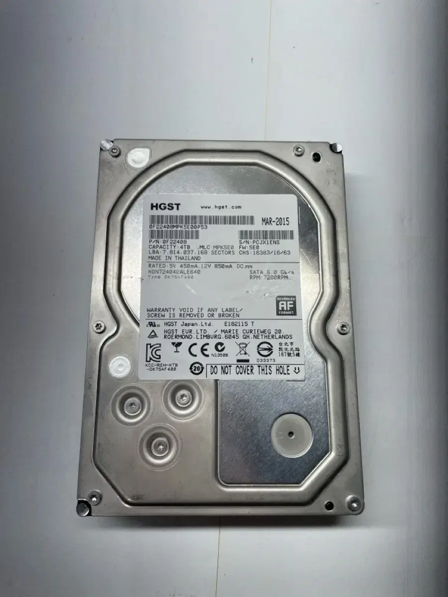 HGST 4TB HDD (HDN724040ALE640) | 브랜드 중고거래 플랫폼, 번개장터